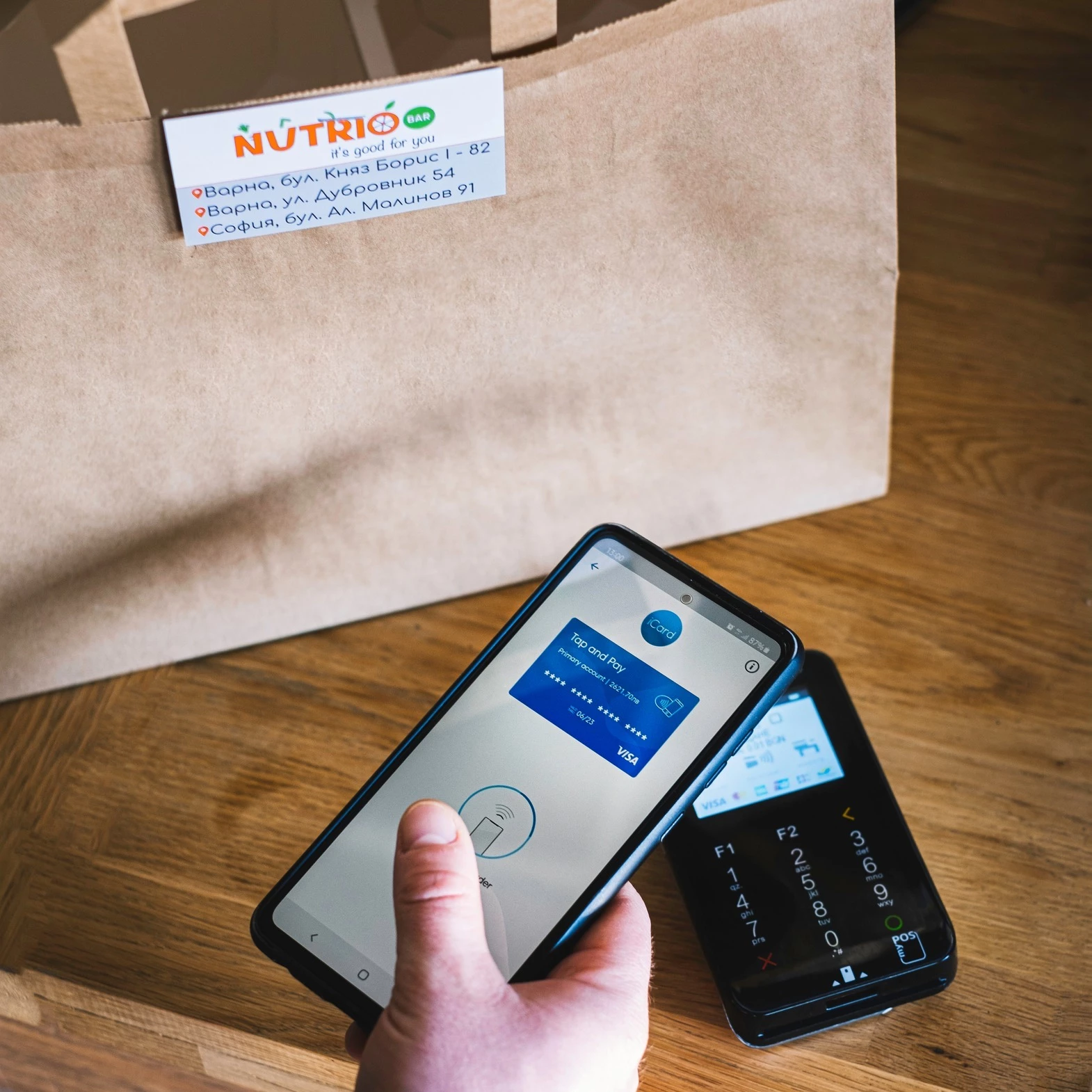 Zahlung am myPOS Kartenautomaten