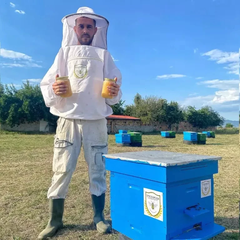 beekeeper in action