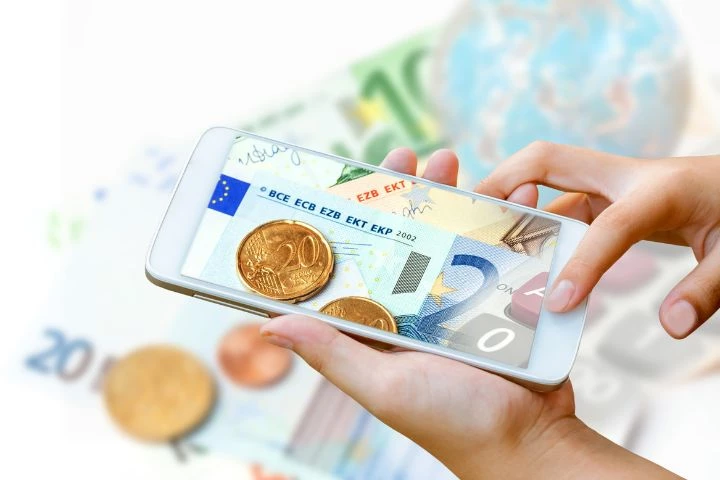 Virement bancaire sur smartphone