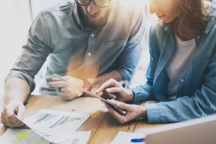 Entrepreneurs avec compte professionnel