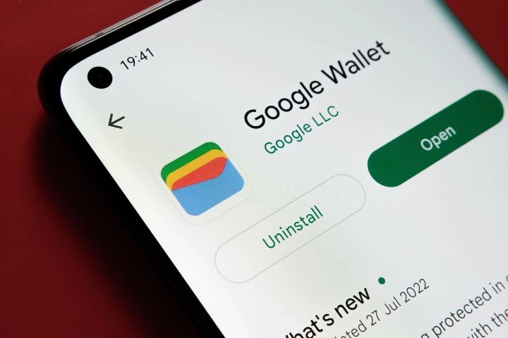 Application Google Wallet sur smartphone Android