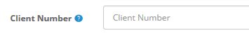 Client number