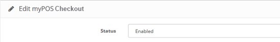First, you need to enable myPOS Checkout as a payment method – mark “Enable myPOS Checkout payment” checkbox.