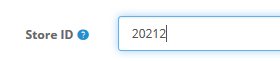 Store ID - it is given when you add a new online store.