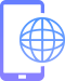 Phone globe icon