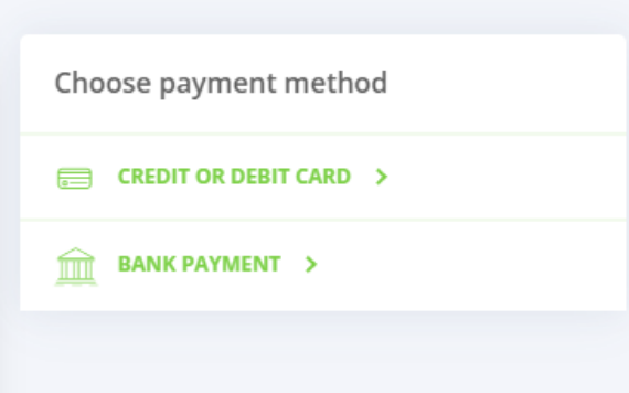 Client Choose Payment