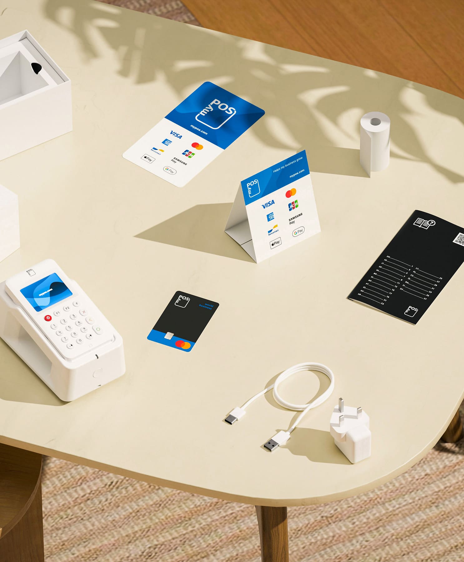 myPOS Go Combo - Card reader + Printing dock