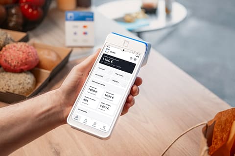 myPOS Ultra terminal with toporder