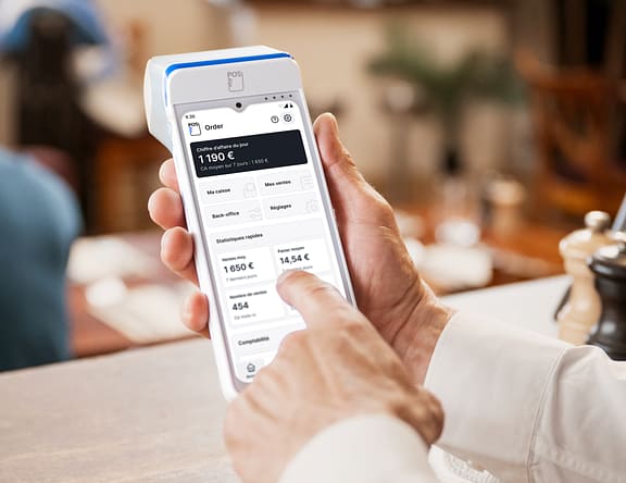 myPOS Ultra terminal with toporder