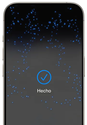 The transaction is complete