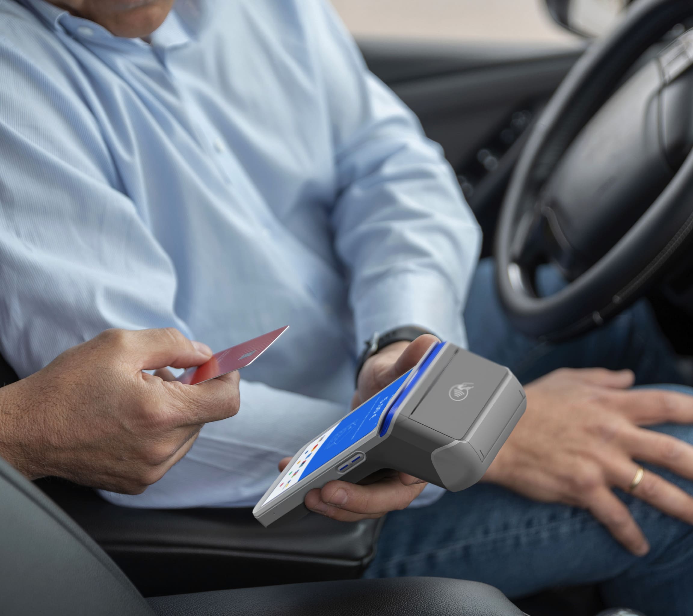 Card machines for taxi businesses