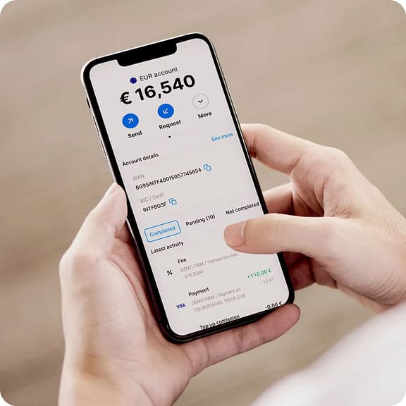 One account for payments and day-to-day business finances