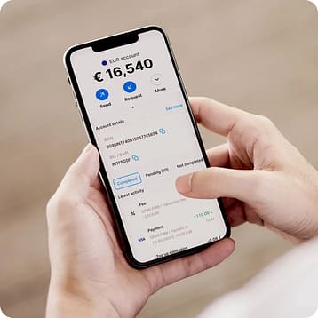 One account for payments and day-to-day business finances