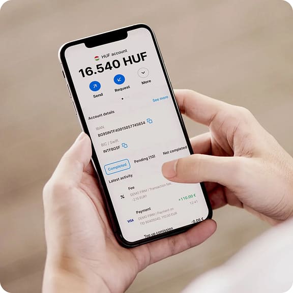 One account for payments and day-to-day business finances