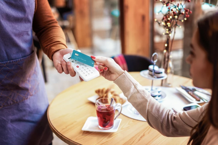 Mobiele pinautomaat voor restaurant