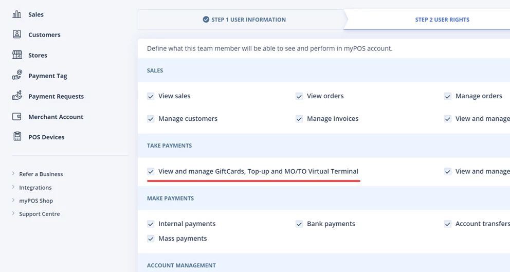 MO/TO transaction step 5